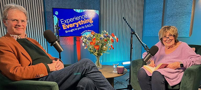 Paul Merton and Jenni Murray